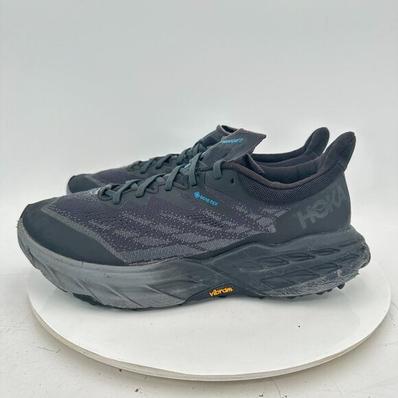 Hoka One One Speedgoat 5 Gore-Tex Low men Size 9.5D 1127912-BBLC Black Shoes - Picture 1 of 14